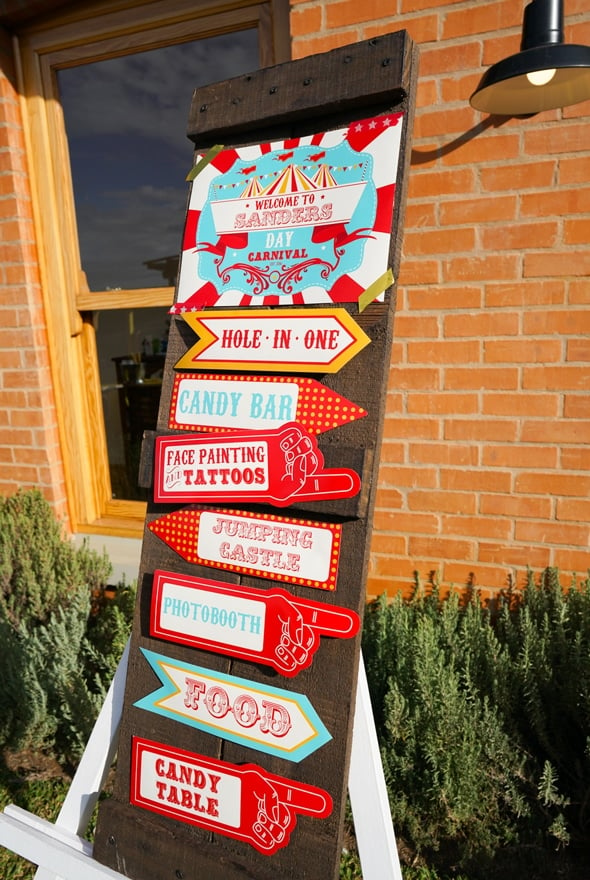 Carnival Party Sign | Carnival Party Ideas