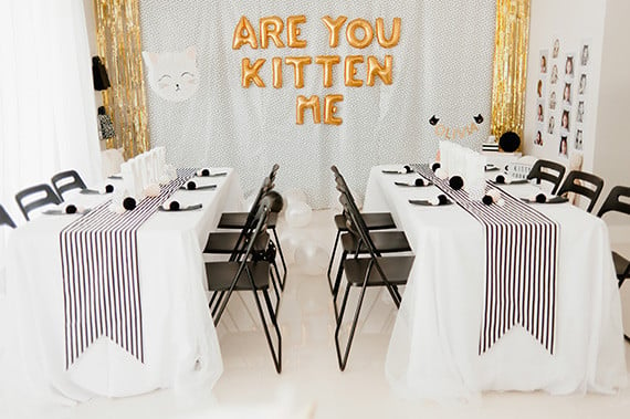 Cat Birthday Tables