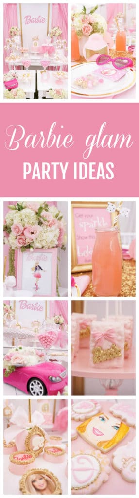 Pink Barbie Glam Birthday Party featured on Pretty My Party