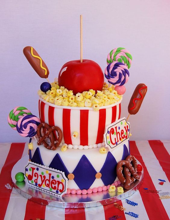 Carnival Birthday Cake | Carnival Party Ideas