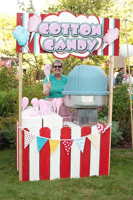 Cotton Candy Booth | Carnival Party Ideas