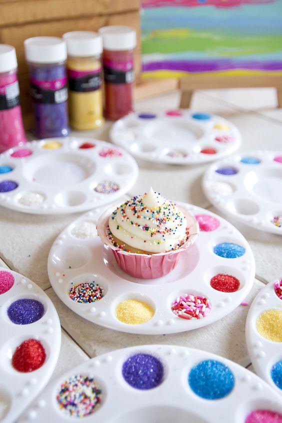 Little Artists Cupcake Decorating | Painting Birthday Party