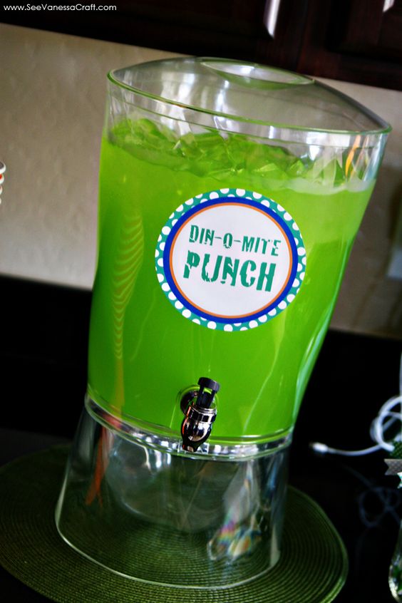 Dino-Mite Party Punch - Dinosaur Party Ideas