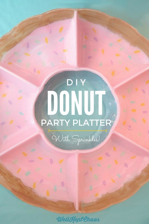 DIY Donut Party Plate | Donut Themed Party Ideas