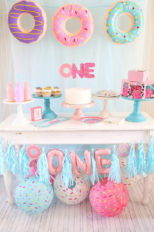 Donut Party Dessert Table - Donut Birthday