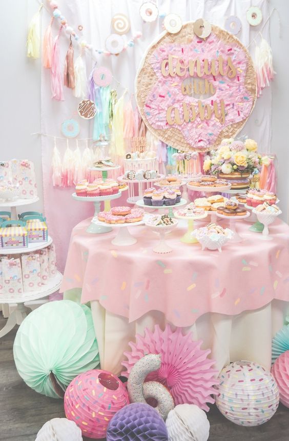 Donut Party Dessert Table | Donut Party Ideas