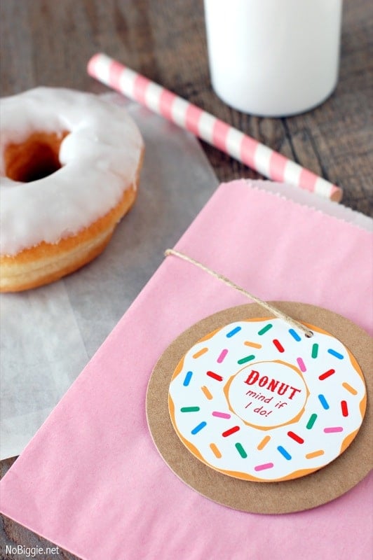 Free Donut Party Treat Tag Printable | Donut Themed Party Ideas