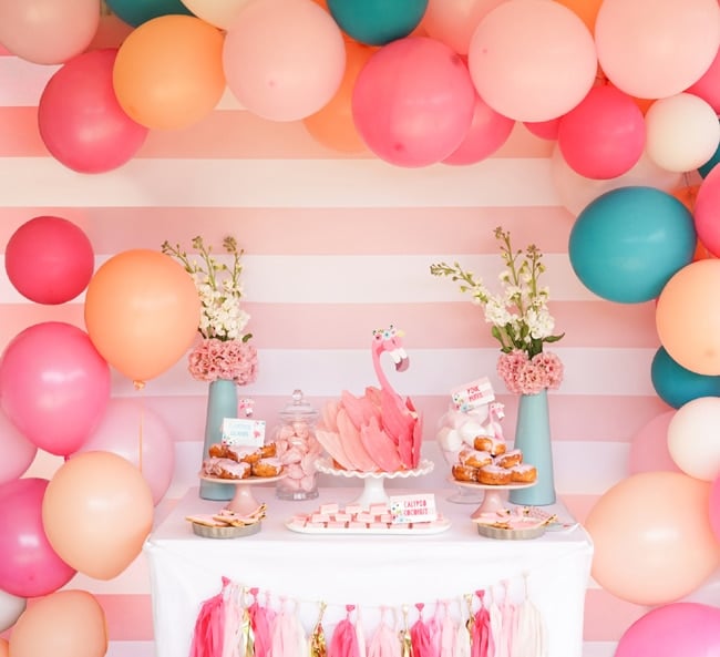 Flamingo Party Dessert Table