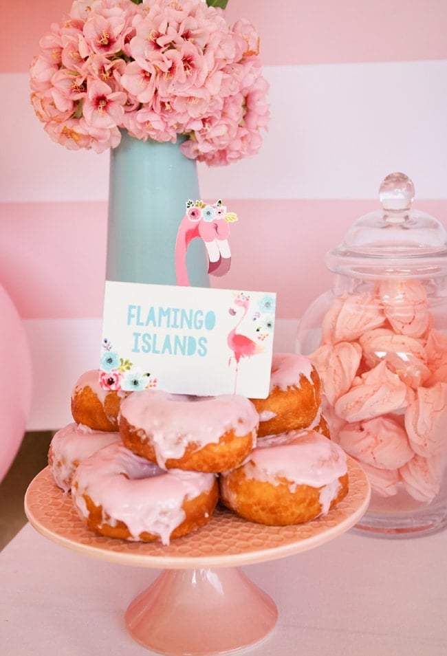 Flamingo Party Donuts