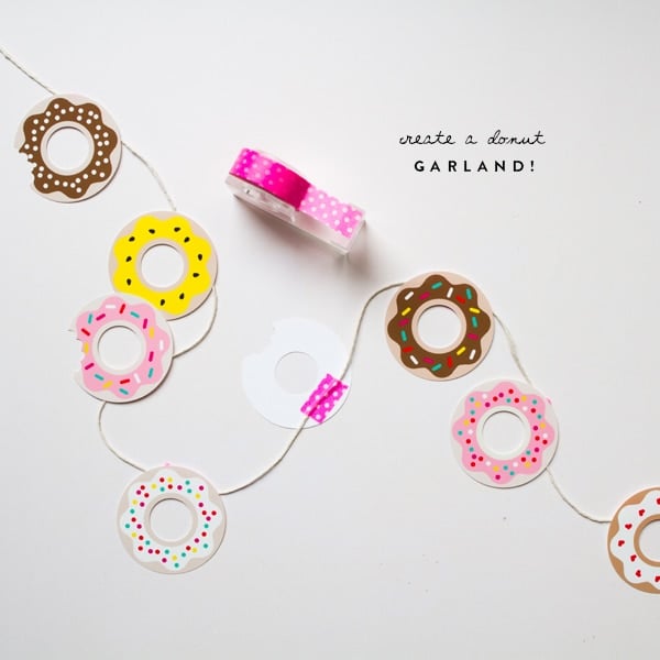 Free Printable Donut Garland | Donut Themed Party Ideas