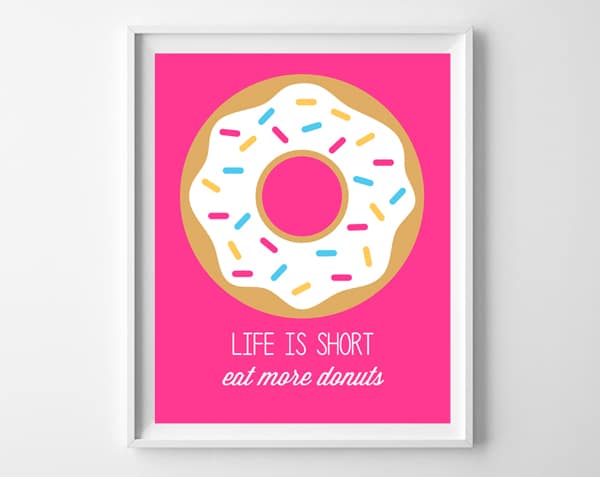 Free Donut Printable Sign | Donut Themed Party Ideas