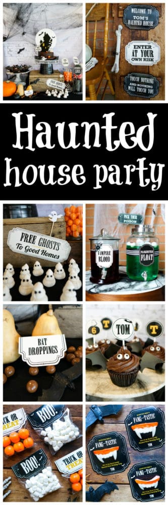 Spooky Haunted Halloween House Party featured on Pretty My Party