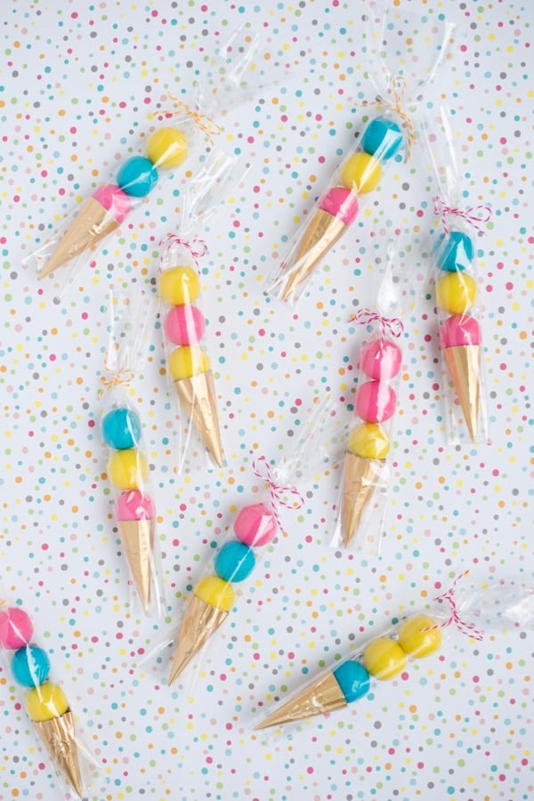 Ice Cream Cone Party Favors | Ice Cream Party Ideas