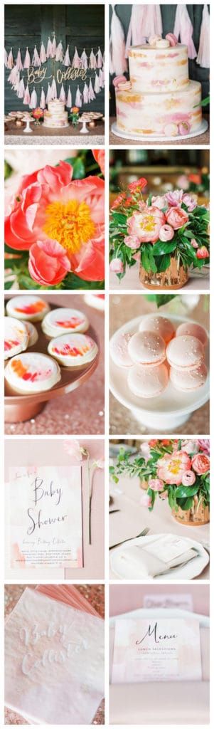 Pink Peony Inspired Baby Shower features on Pretty My Party