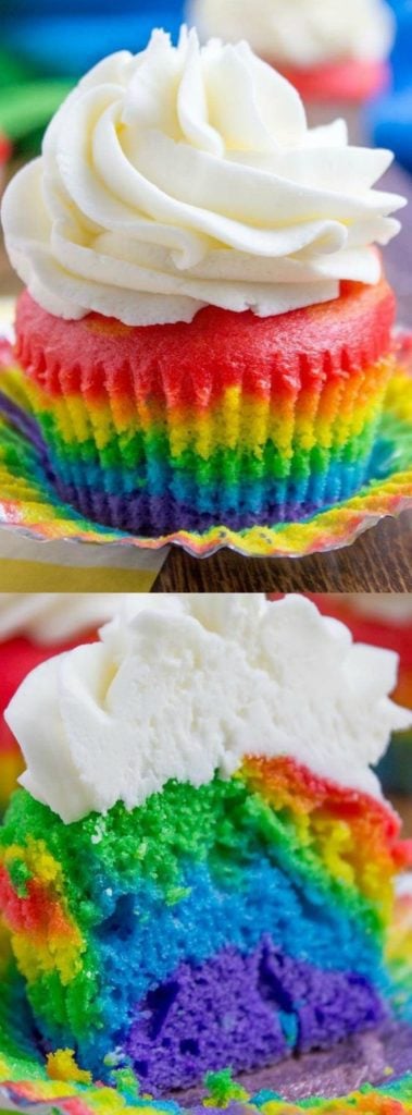 Rainbow Cupcakes | Rainbow Party Ideas