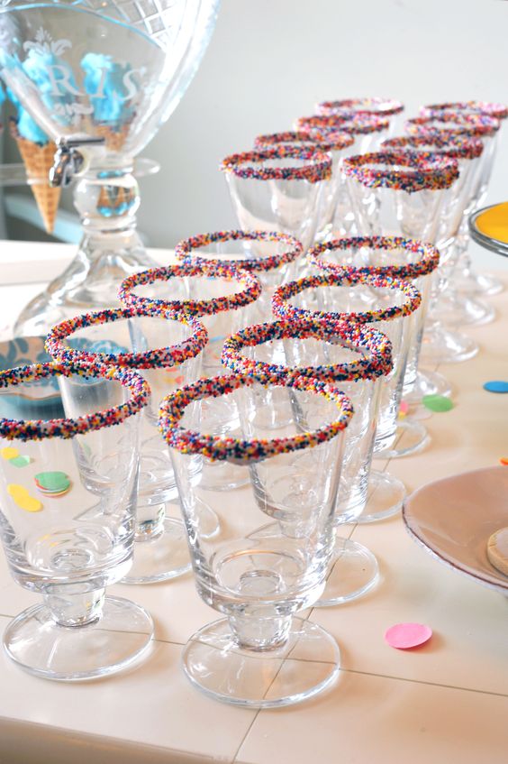 Sprinkle Ice Cream Cups | Ice Cream Party Ideas