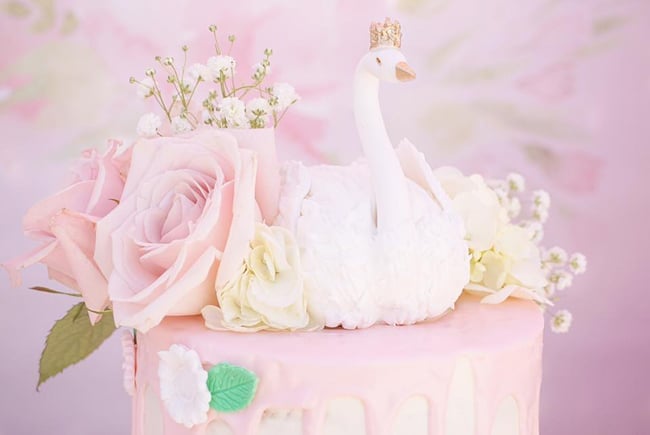 Gorgeous Swan Cake Topper