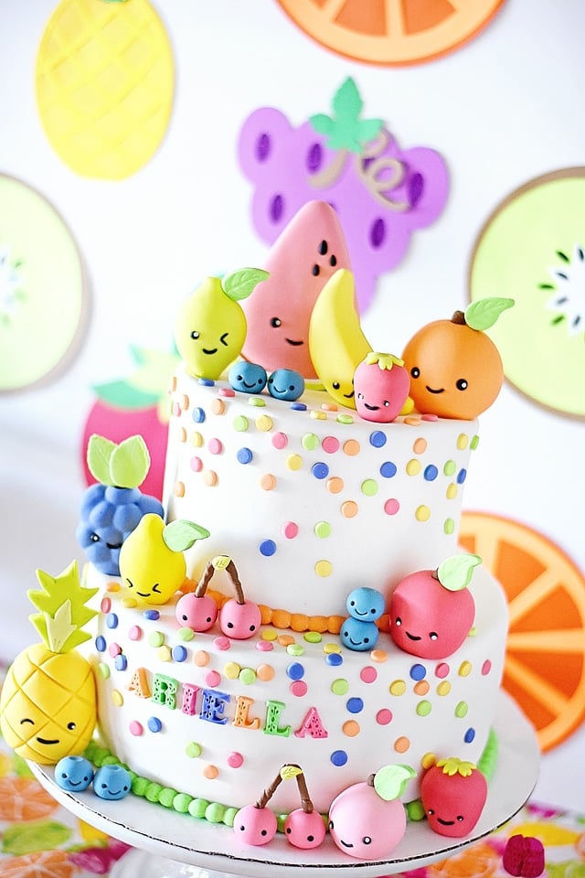 Awesome Tutti Frutti Birthday Party Cake on Pretty My Party
