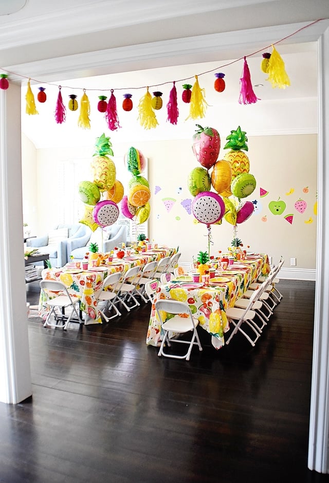 Tutti Frutti Birthday Party Decorations and Party Tables