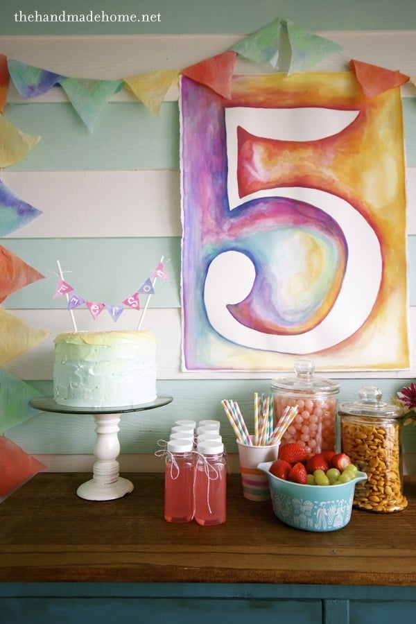 Watercolor Art Party Decorations | Art Themed Party Ideas