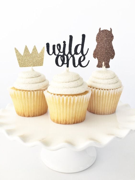 Wild One Cupcake Toppers - Wild One 1st Birthday