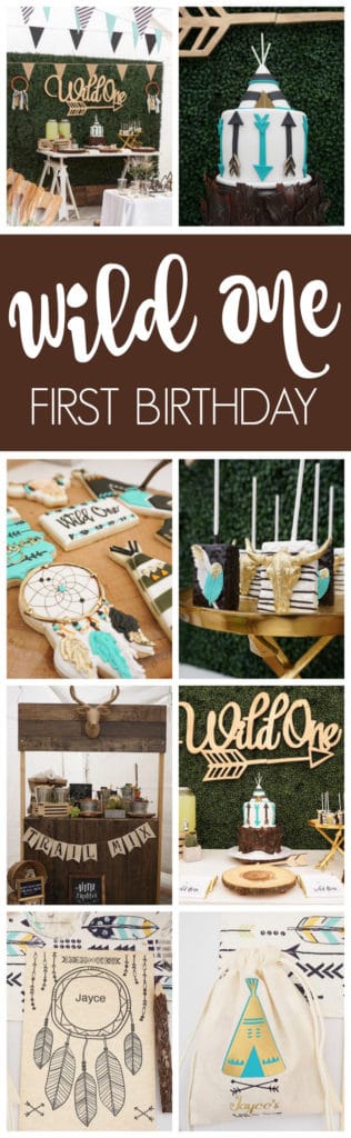 Wild One First Birthday Party featured on Pretty My Party