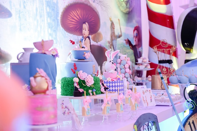 Alice in Wonderland First Birthday Party – BRB Going to Disney