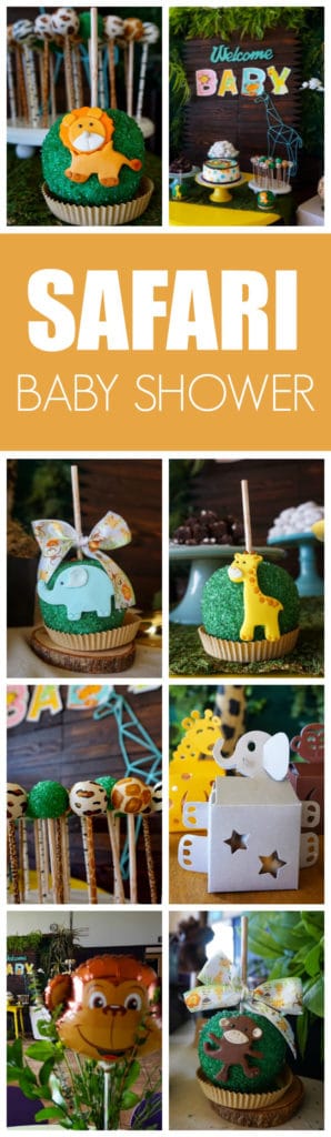 Animal Safari Themed Baby Shower on Pretty My Party