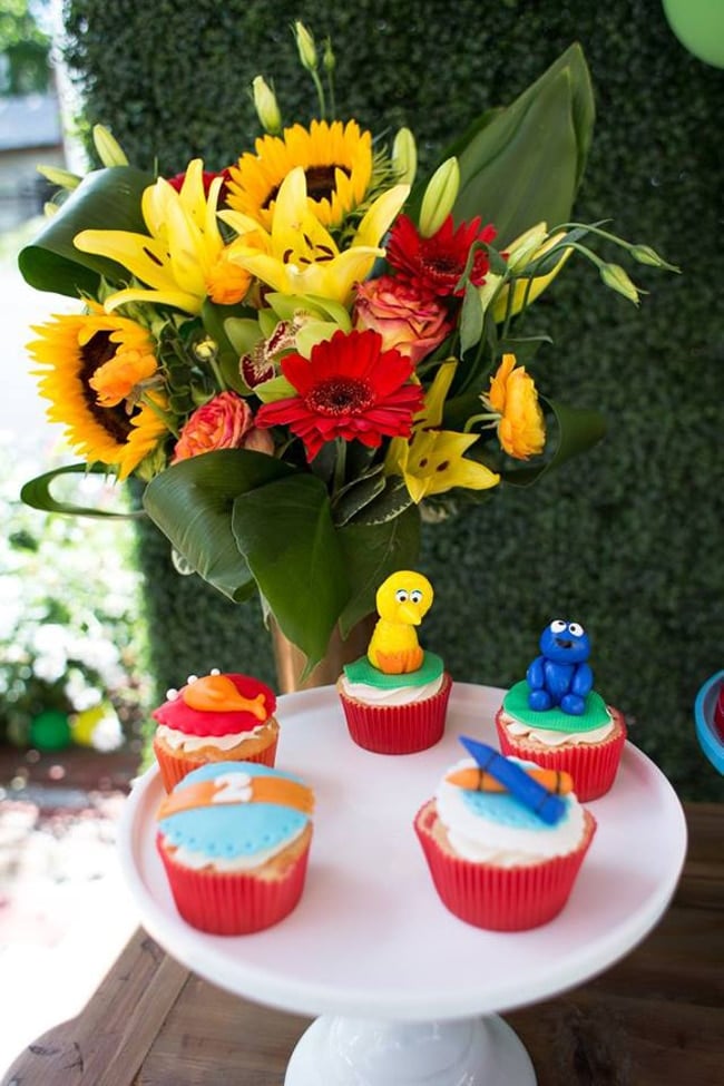 Sesame Street Party Cupcakes