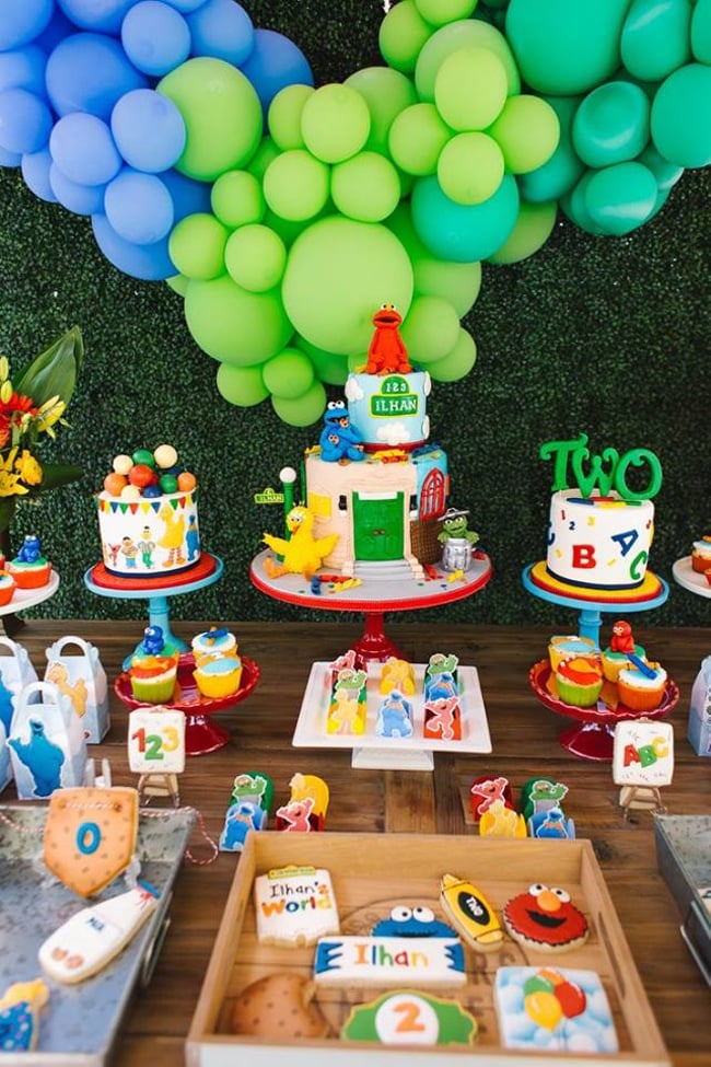 Sesame Street Party Dessert Table