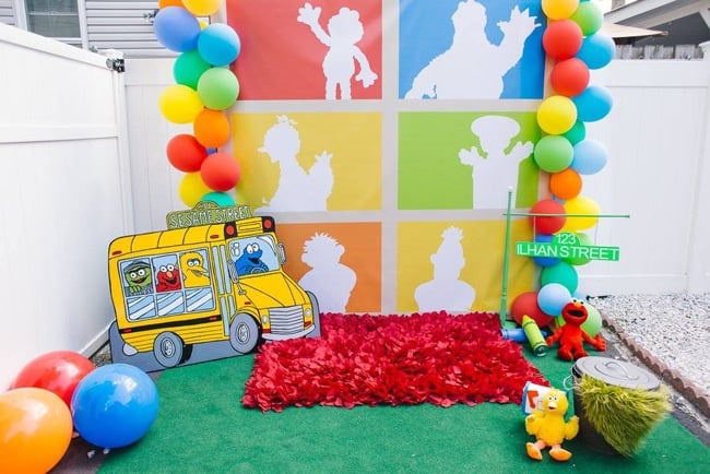 Sesame Street Party Photo Booth