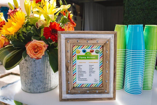 Sesame Street Party Sign - "Tipsy Street" Drink Menu for the Adults!