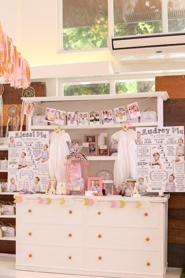 Twins Boho Themed 1st Birthday Party Ideas