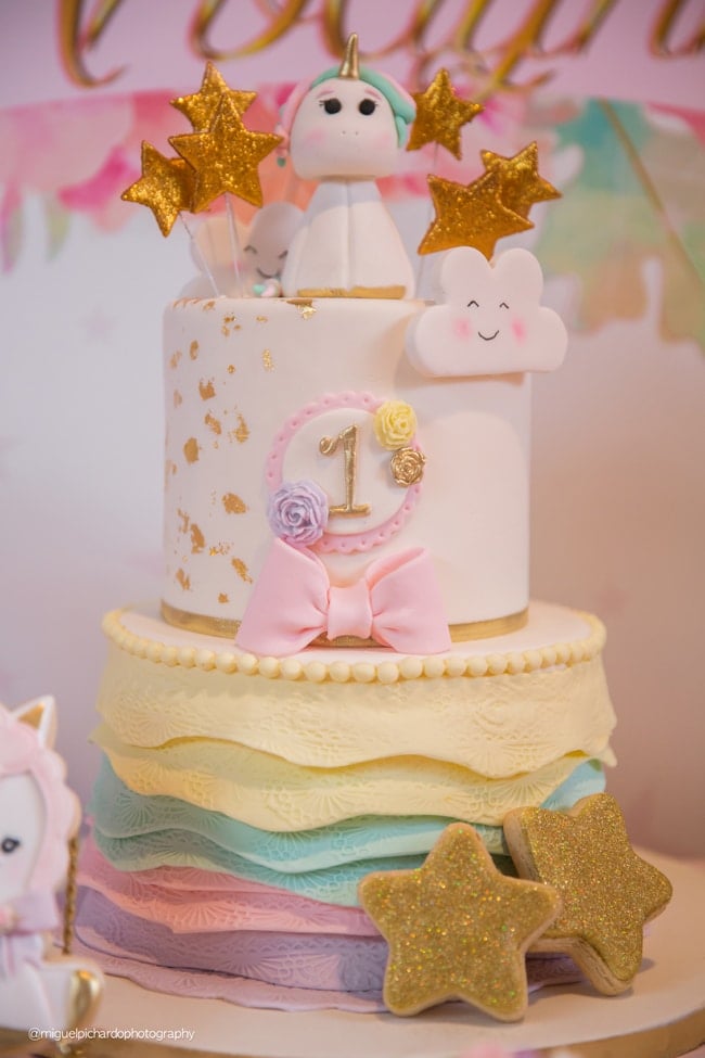 Baby Unicorn Themed First Birthday Party on Pretty My Party