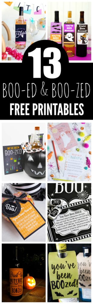 13 Free Halloween Booed and Boozed Printables To Treat Your Neighbors 