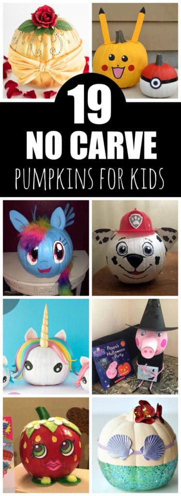 19 Clever No Carve Painted Pumpkins For Kids - Pretty My Party