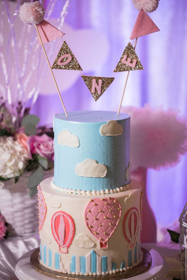 Gorgeous Hot Air Balloon 1st Birthday Party on Pretty My Party