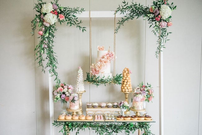 Garden Themed Dessert Table on Pretty My Party