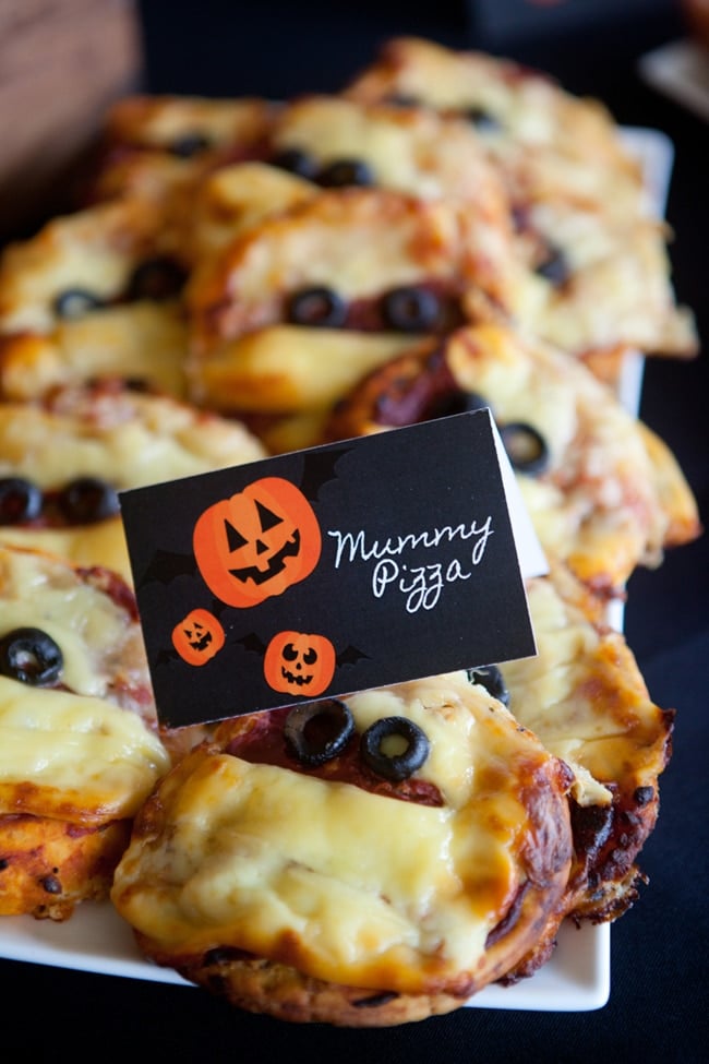 Halloween Mummy Pizza | Healthy Halloween Snacks