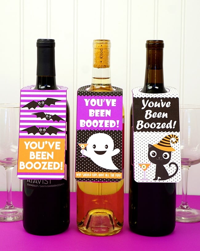 13 Free Halloween Booed and Boozed Printables