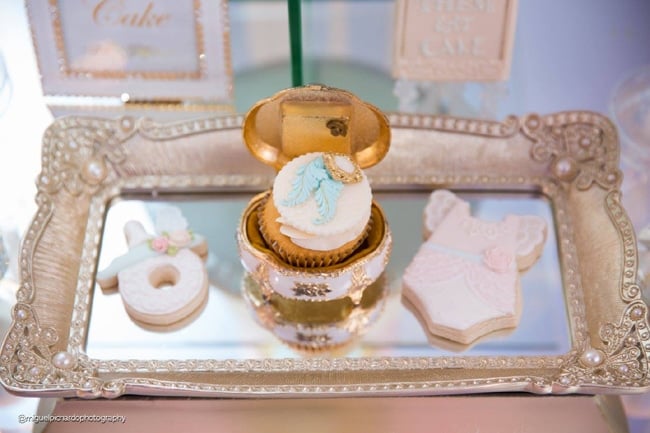 Gorgeous Marie Antoinette Baby Shower Cookies - Pretty My Party