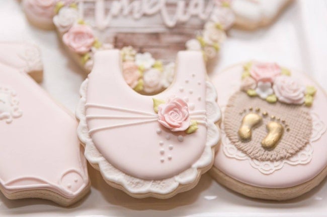 Garden Baby Shower Cookies