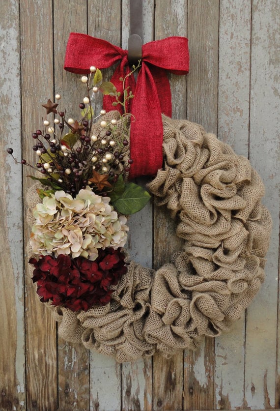 Christmas Burlap Wreath