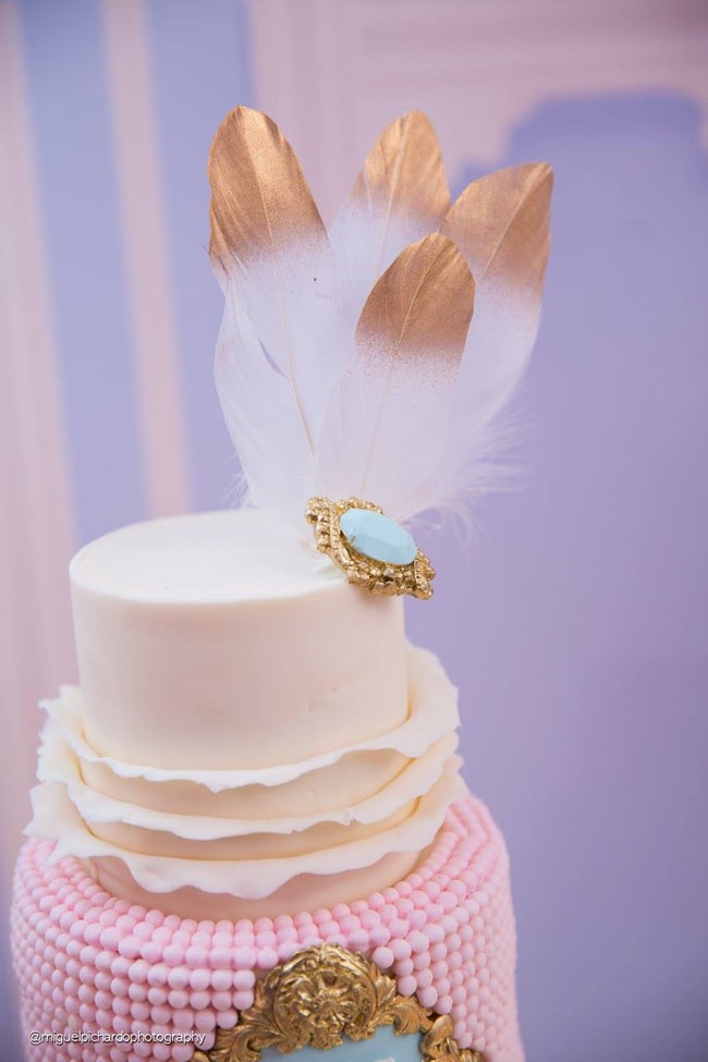 Gorgeous Marie Antoinette Baby Shower Cake - Pretty My Party