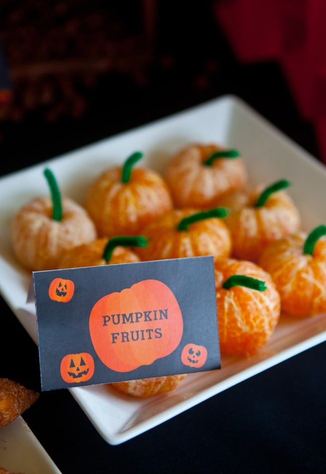 Pumpkin Fruits - Healthy Halloween Snacks