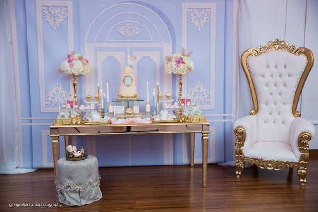 Gorgeous Marie Antoinette Baby Shower Dessert Table - Pretty My Party