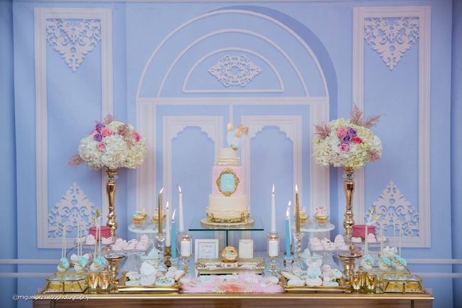 Gorgeous Marie Antoinette Baby Shower Dessert Table - Pretty My Party