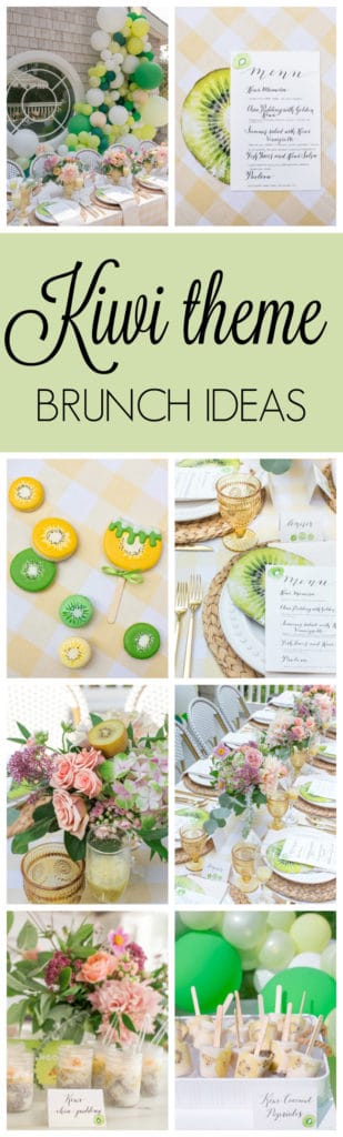 Stylish Kiwi Themed Brunch on Pretty My Party