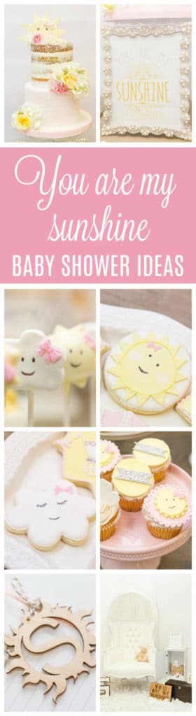 You Are My Sunshine Themed Baby Shower on Pretty My Party