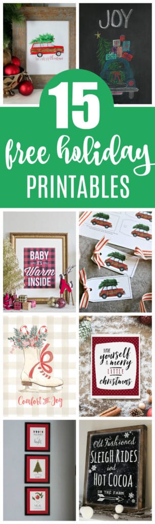 15 Free Christmas Printables on Pretty My Party